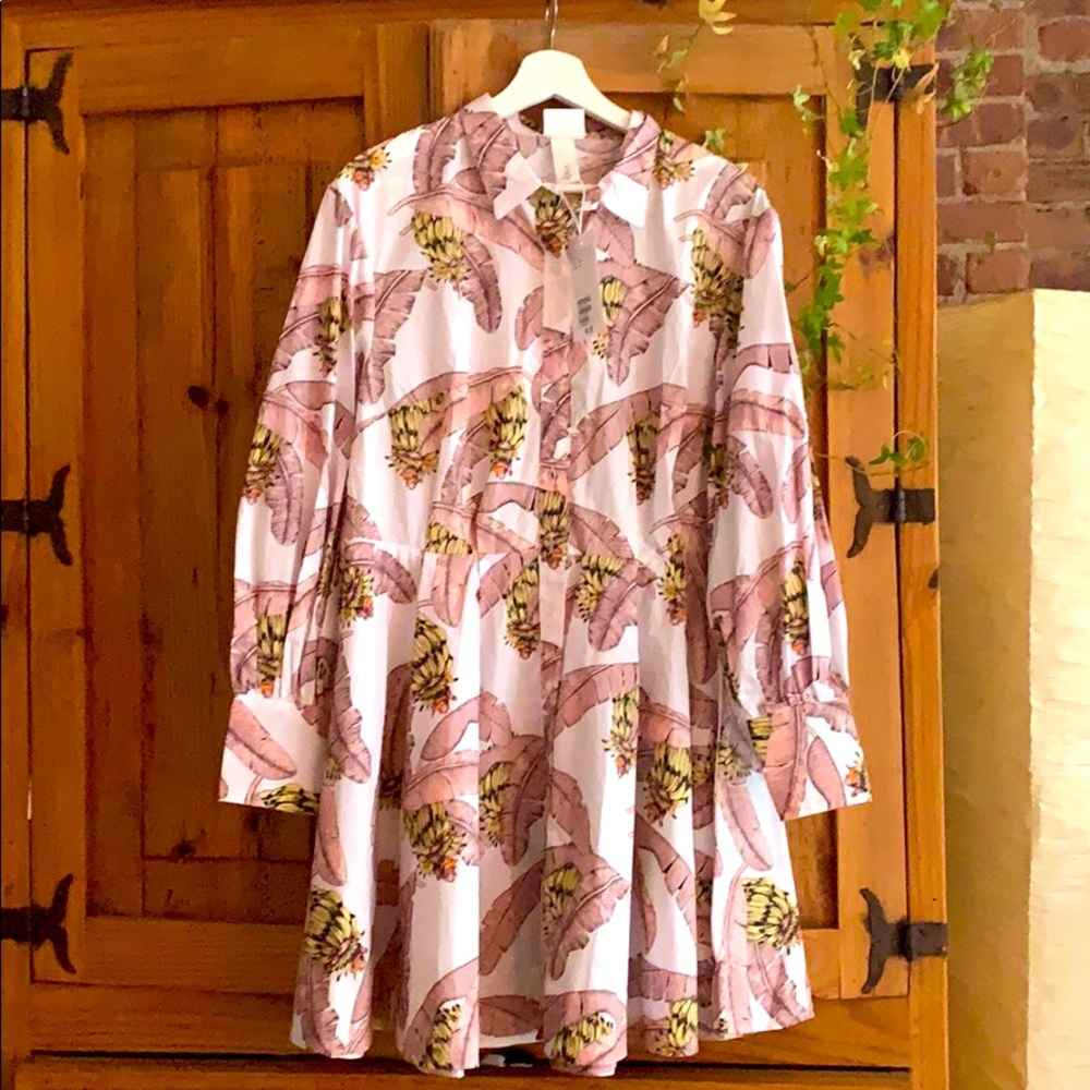 Desmond x Dempsey for H&M tropical patterned dress